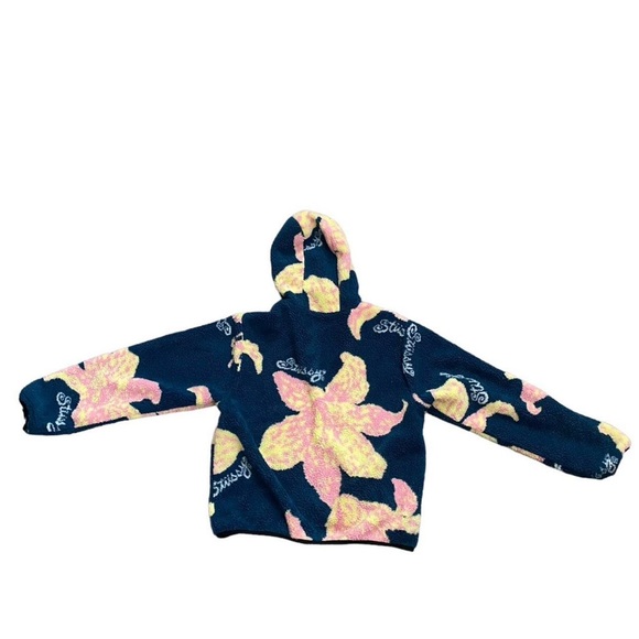 Stussy Floral Sherpa Hood Jacket NWT - Picture 2 of 3